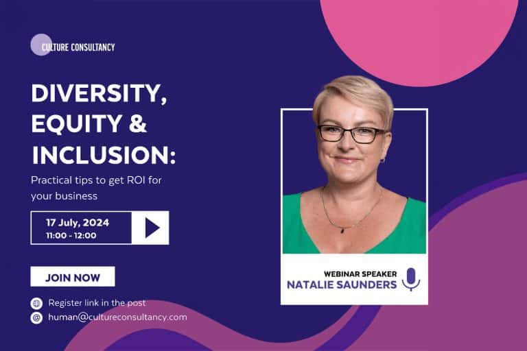 Diversity, equity and inclusion webinar